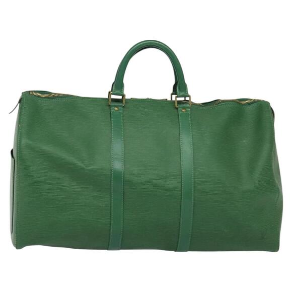 LOUIS VUITTON Epi Keepall 50 Boston Bag Green M42964 - Picture 3 of 16